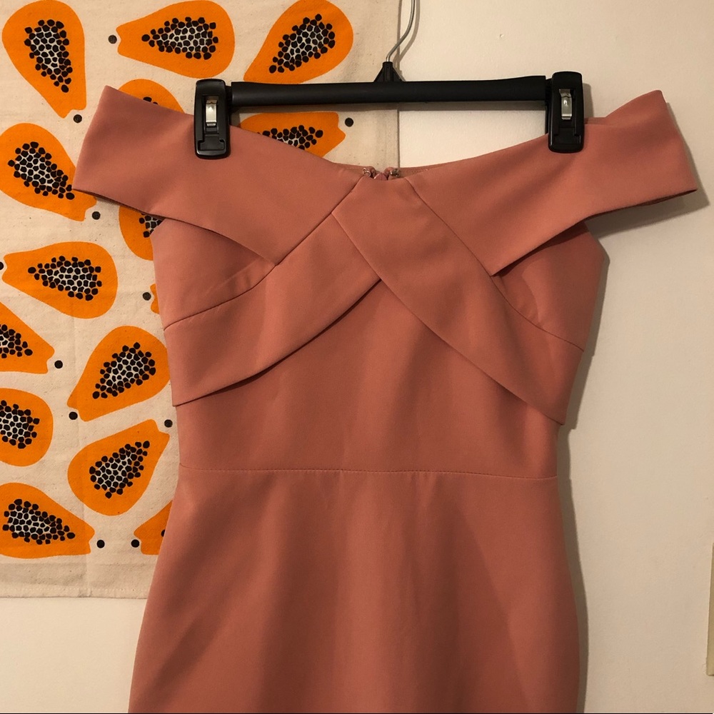 River Island Bodycon off the shoulder dress